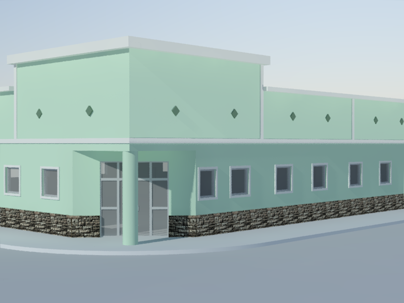 3D Commercial Building